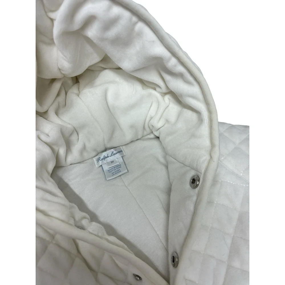 Polo Ralph Lauren Infant Quilted Cream Bunting‎ Snowsuit – Size 3M